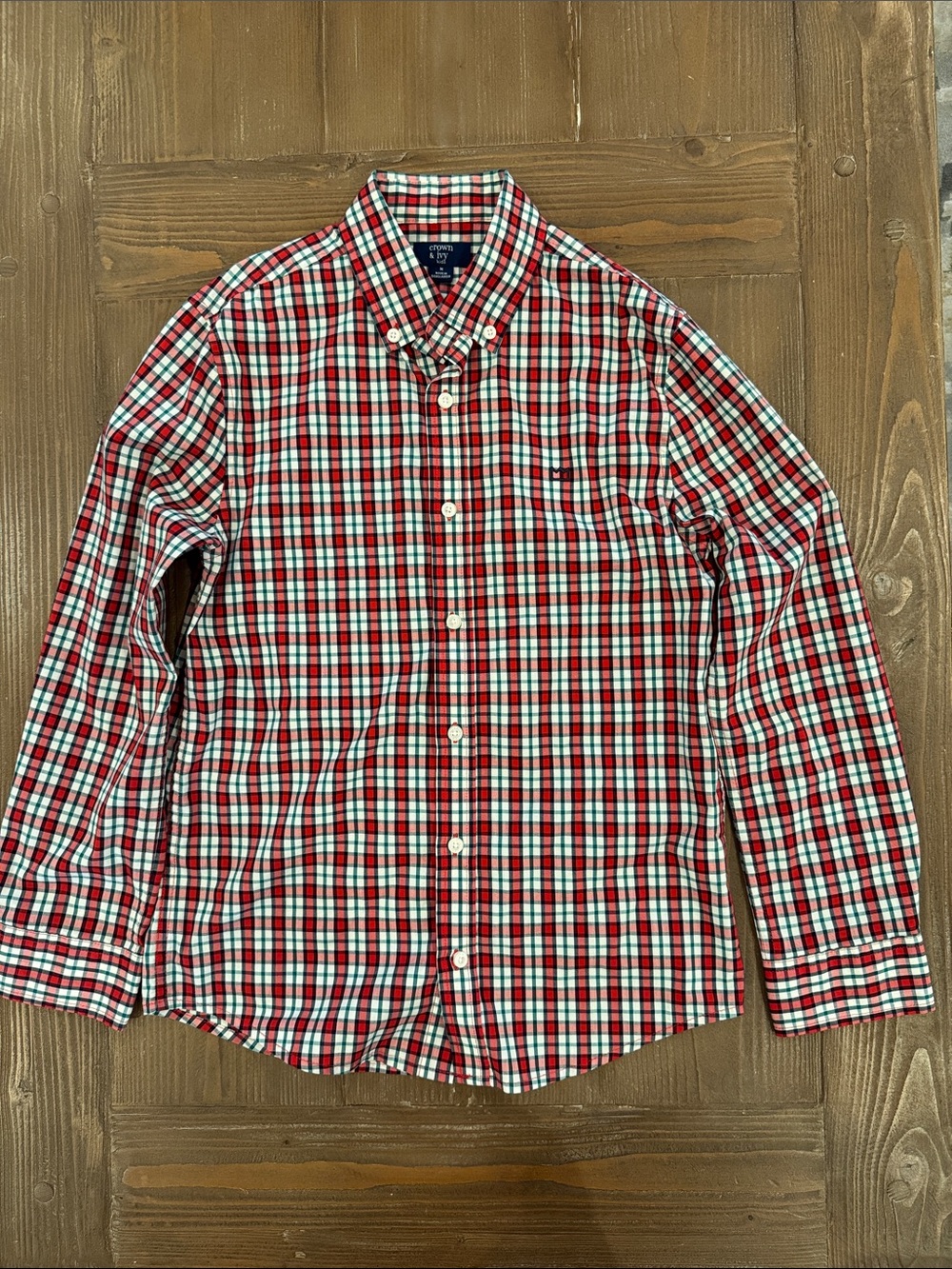 Boys Crown and Ivy Button Up Size Medoum